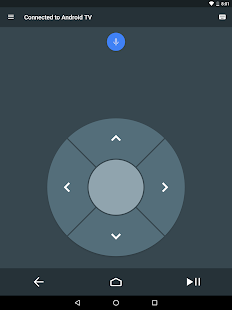 Экран дистанционного управления Android TV